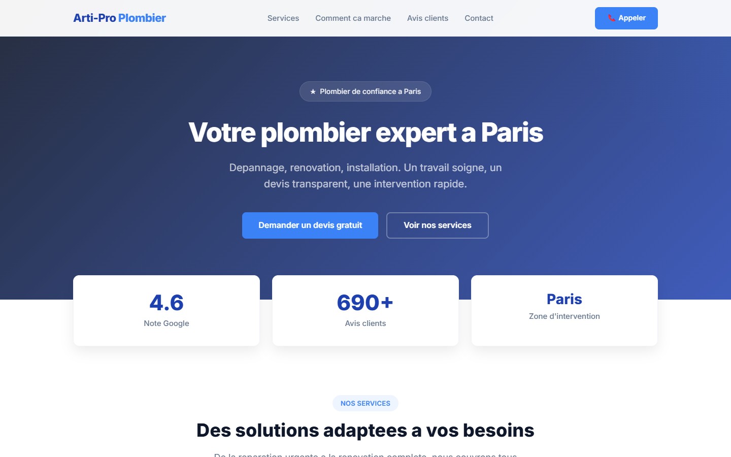 Site Plomberie Express