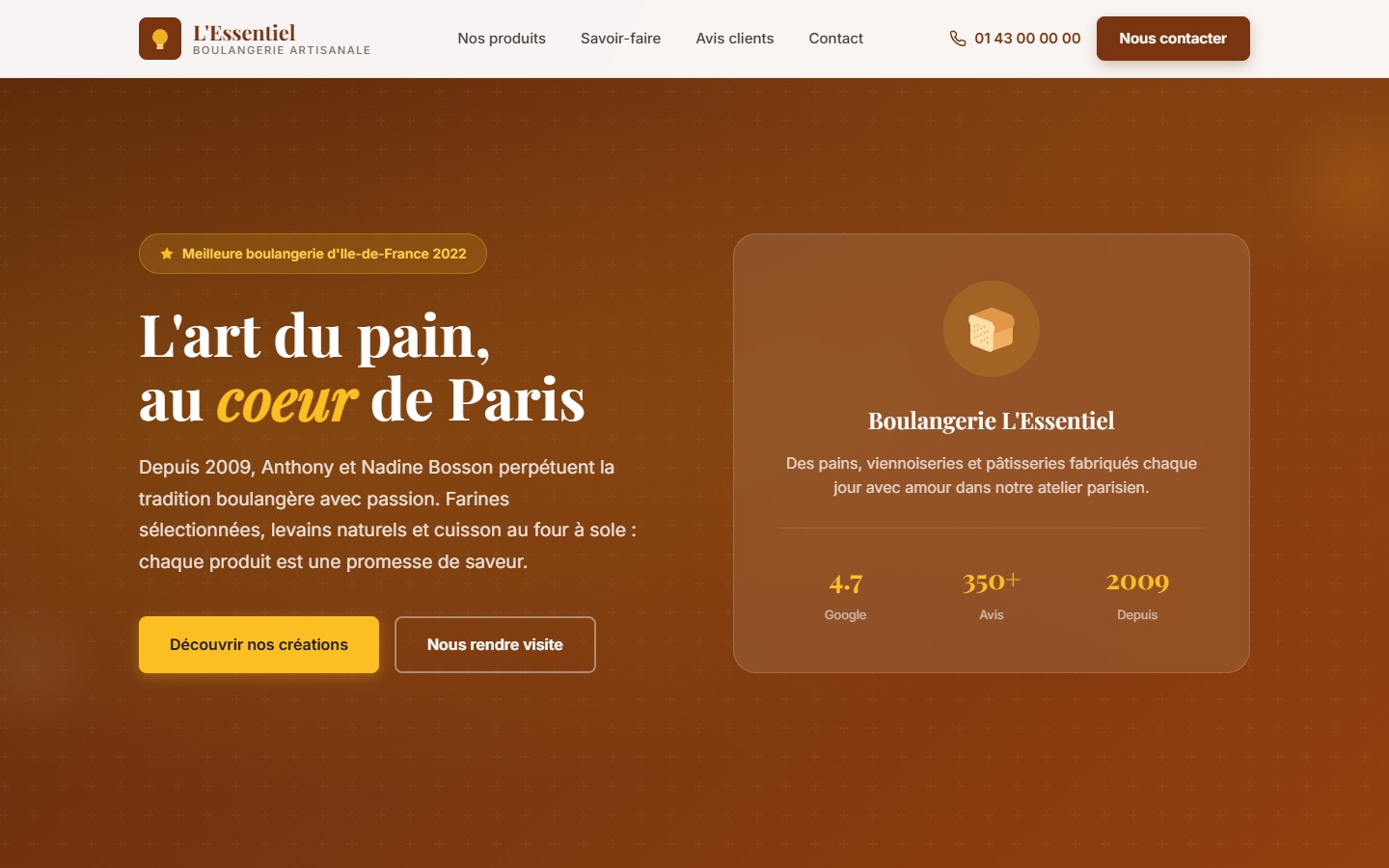 Site Boulangerie Dorée