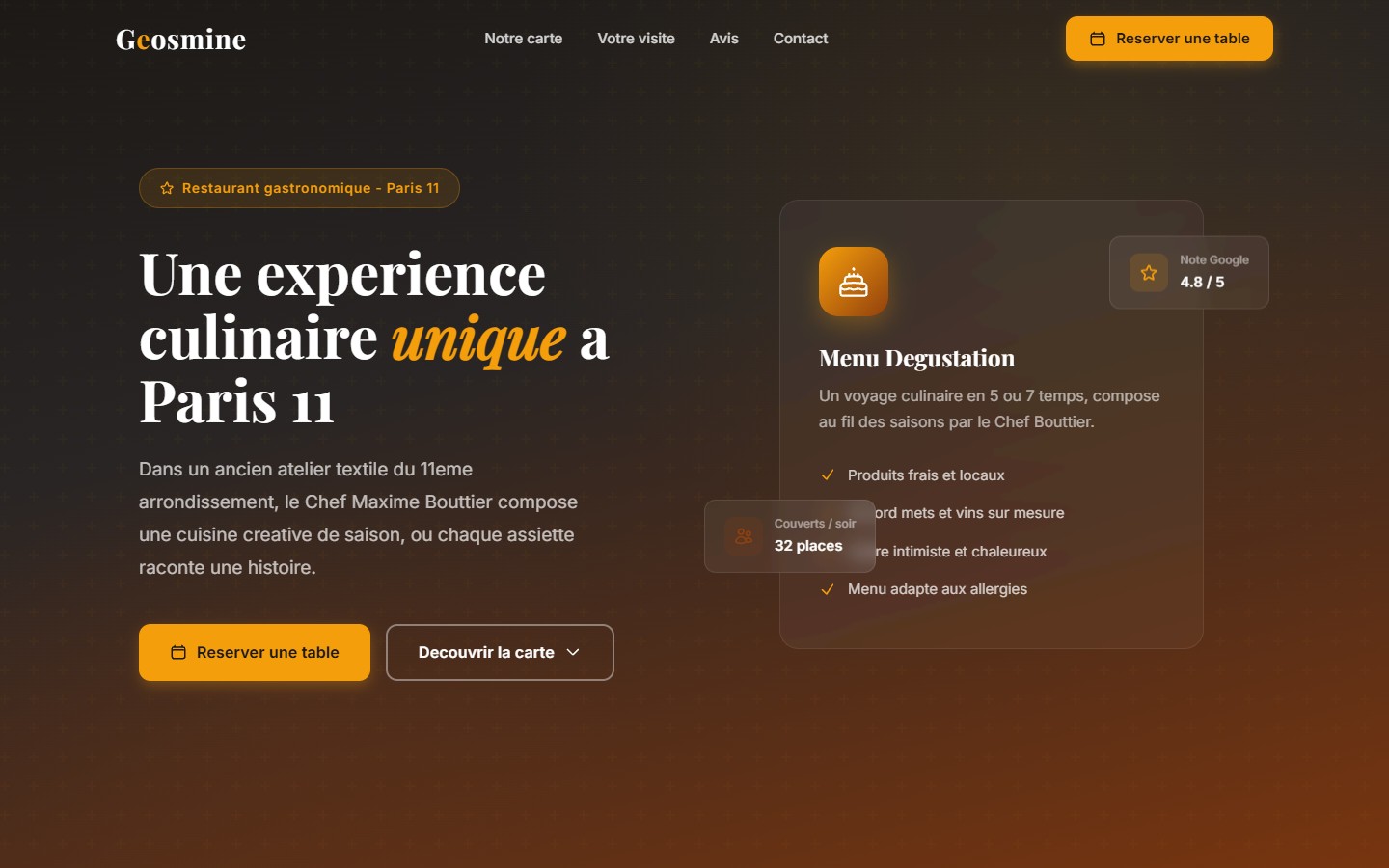 Site Bistrot du Chef